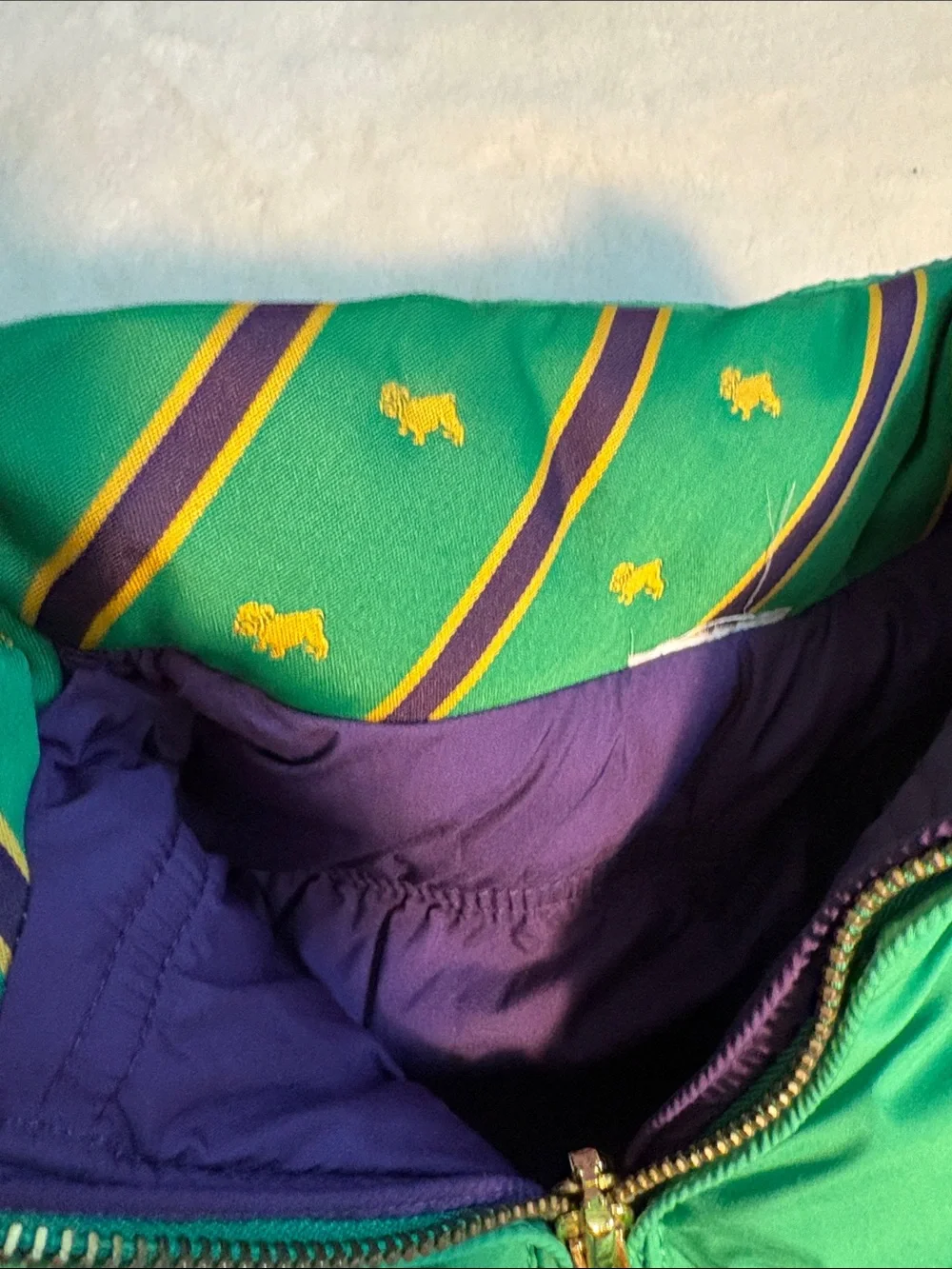 Ralph Lauren Kids Green/Purple Reversible Down Vest Size 4